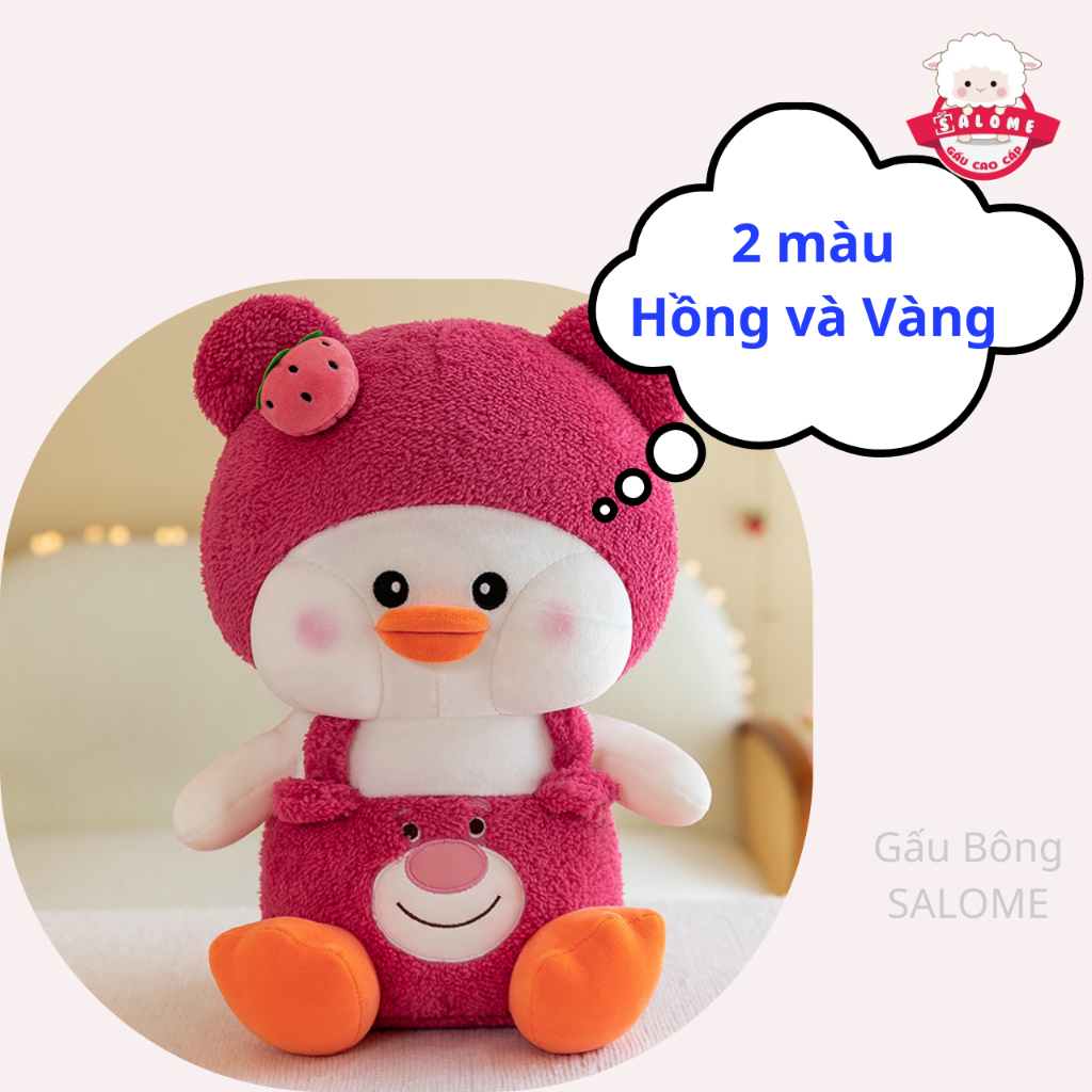 Gấu Bông Con Vịt  Mặc Yếm Dâu