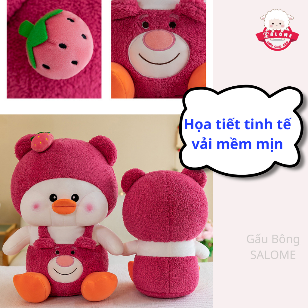 Gấu Bông Con Vịt  Mặc Yếm Dâu
