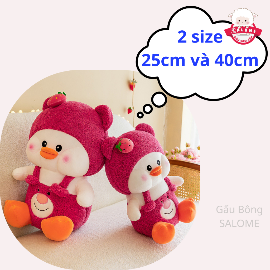 Gấu Bông Con Vịt  Mặc Yếm Dâu