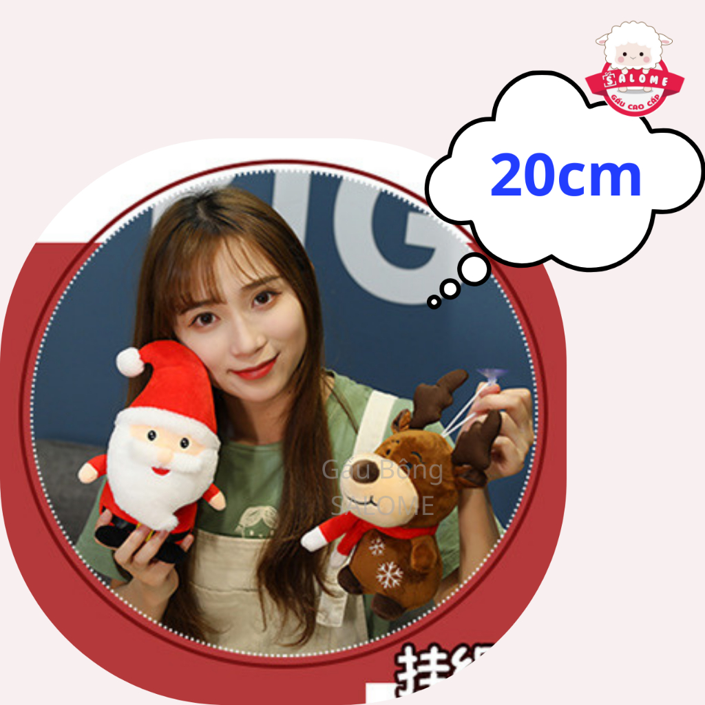 Gấu Bông Ông Bà Gìa Noel, Tuần Lộc Đứng Ngồi, Người Tuyết SALOME, Qùa Tặng Đồ Chơi Cho Bé Cao Cấp Trang Trí Giasng Sinh