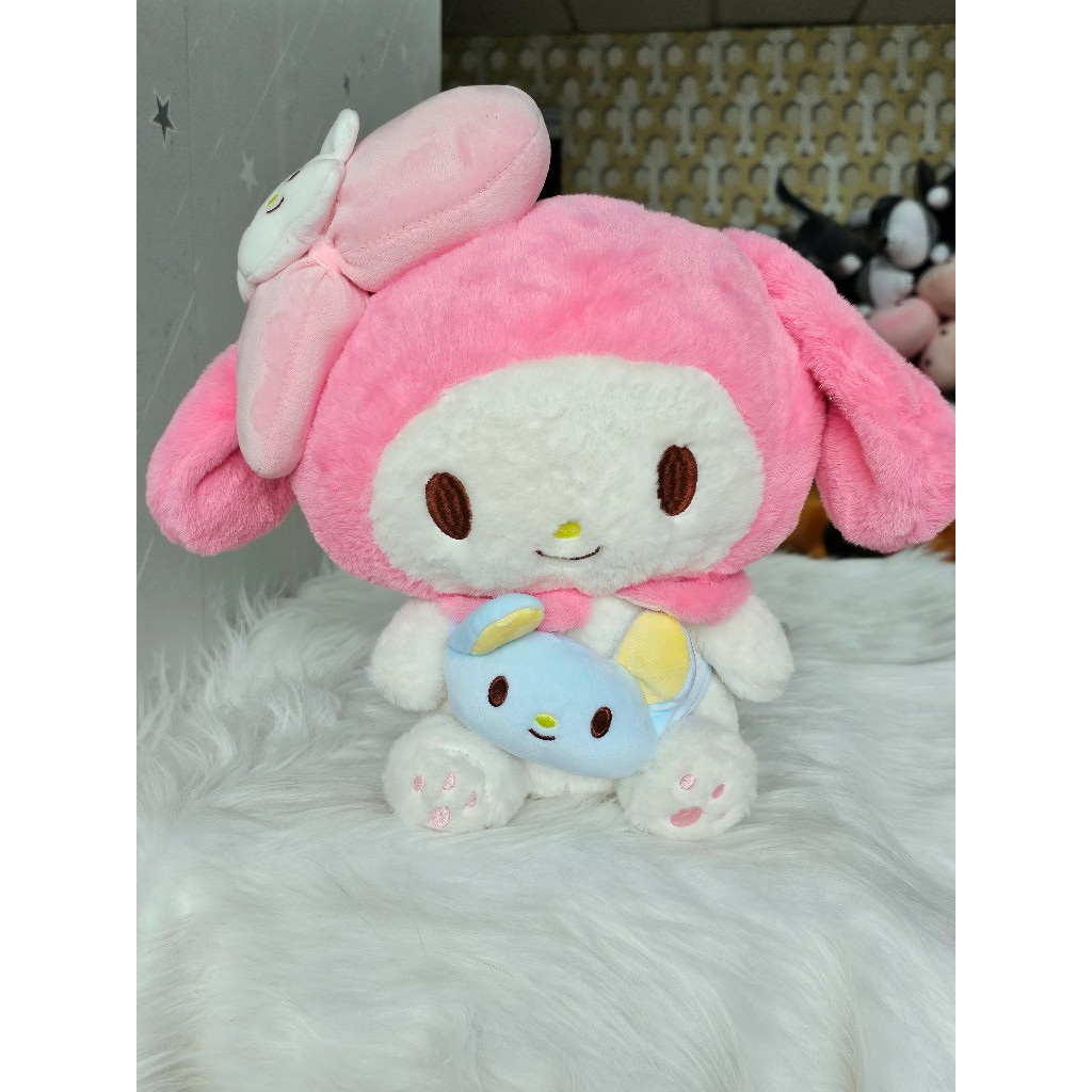 Gấu Bông Meludy - Kuromi đeo túi