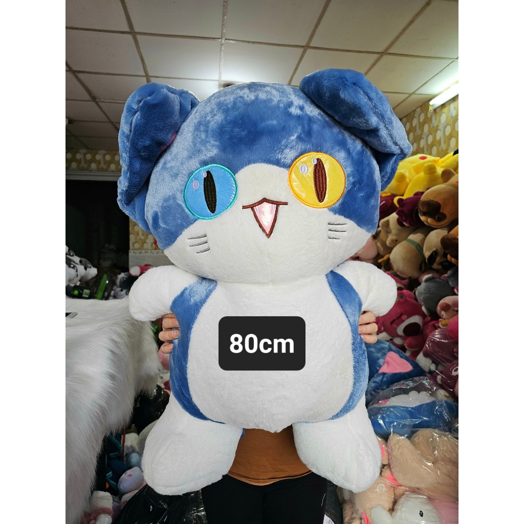 Gấu Bông Con Mèo Cá Mập Xanh 1m