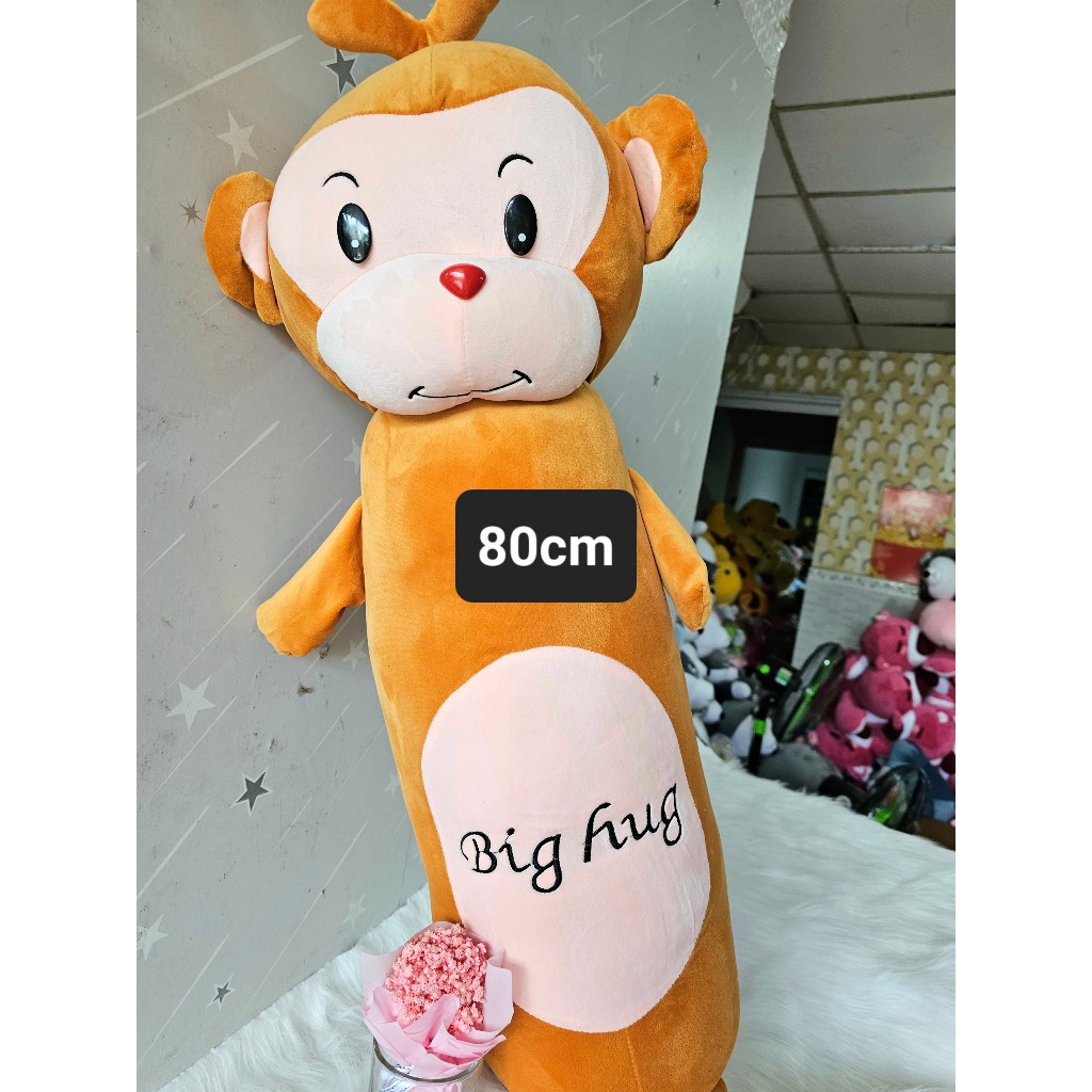 Gối Ôm Thú Dài Con Thỏ Con Khỉ