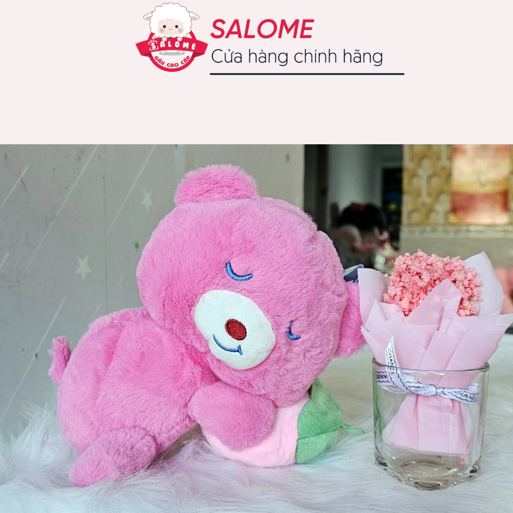 Gấu Dâu Ôm Trái Dâu Mini Nhí 20cm 69k SALOME tp HCM, Thú Teddy Lotso Cao Cấp
