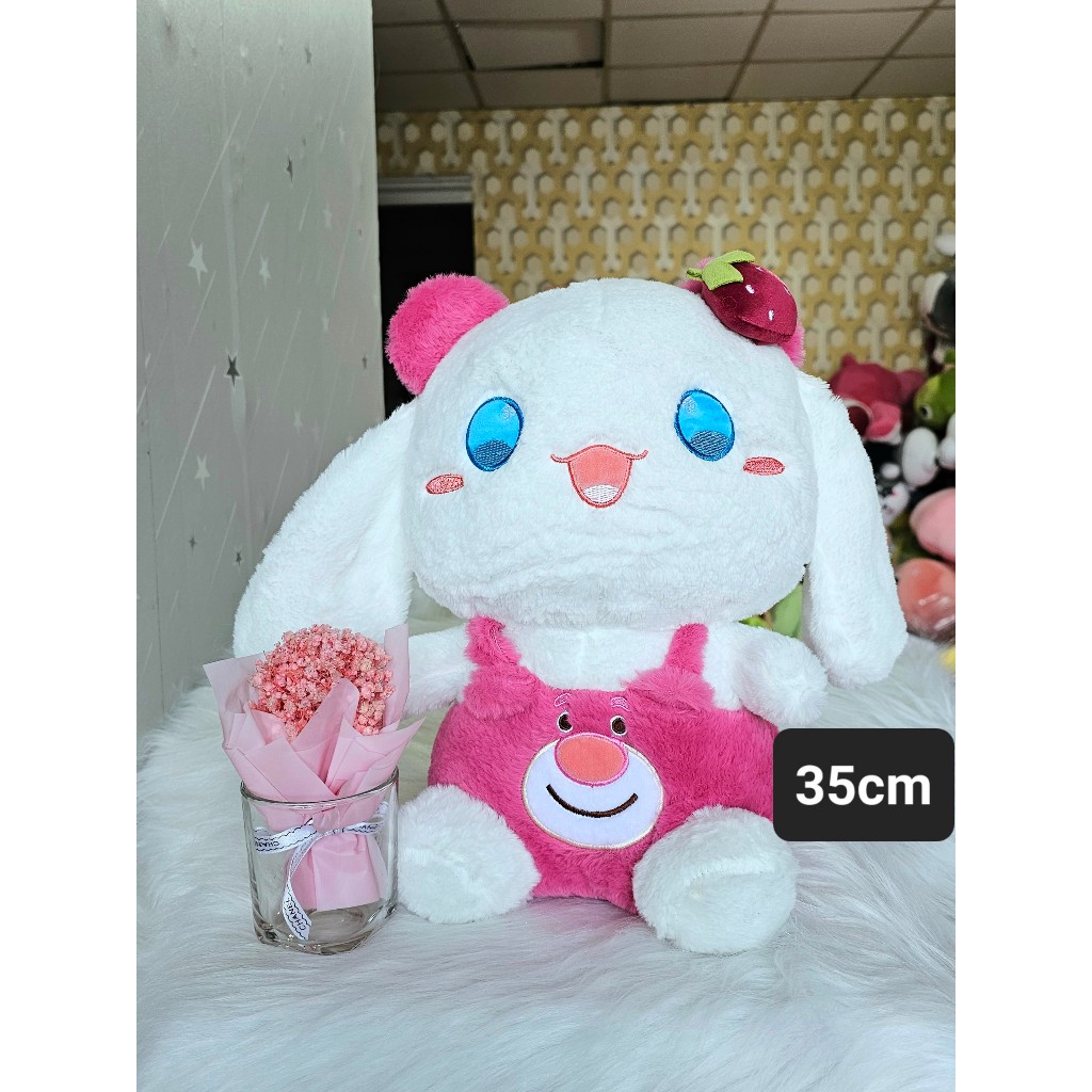 Gấu Bông Cinnamoroll Yếm Dâu