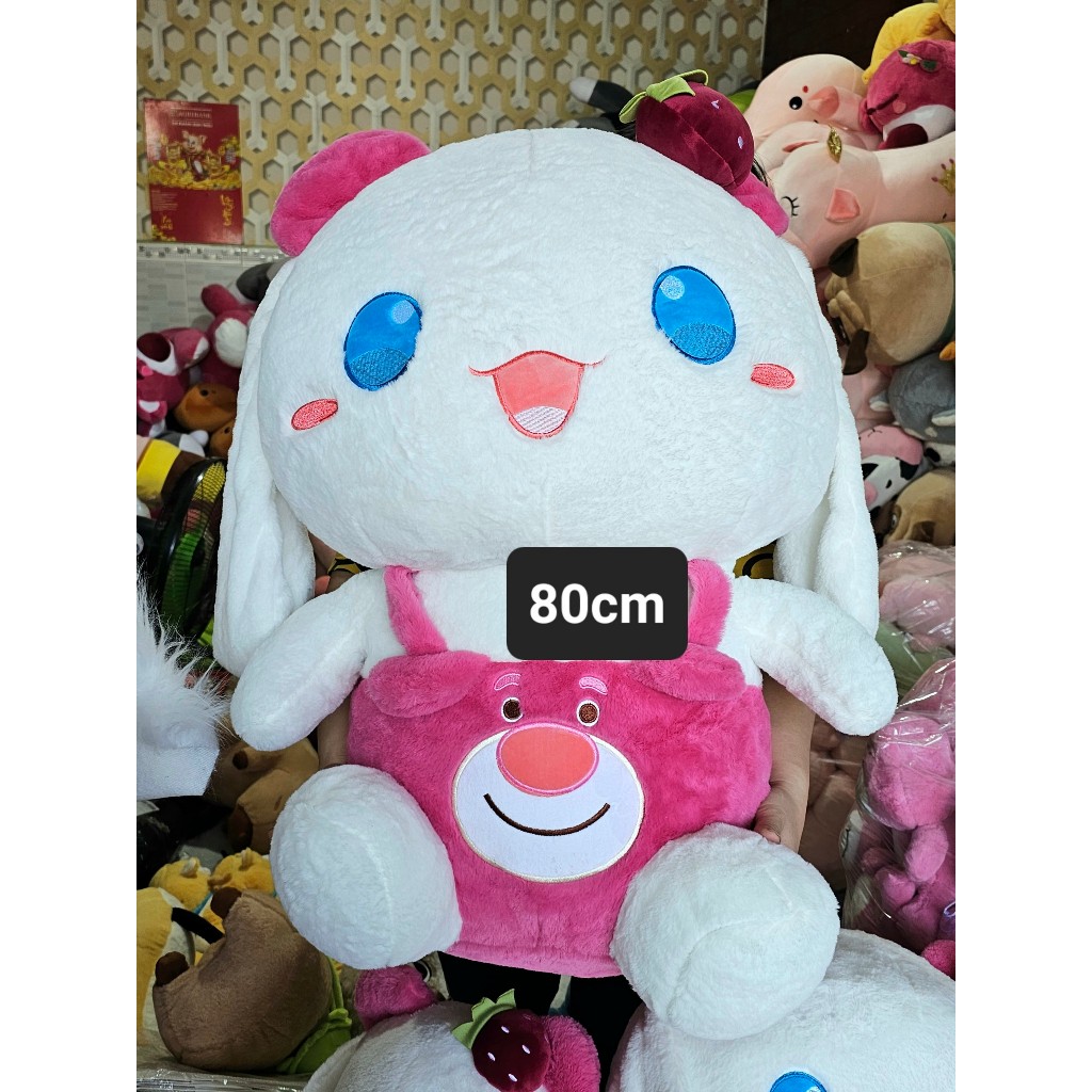 Gấu Bông Cinnamoroll Yếm Dâu