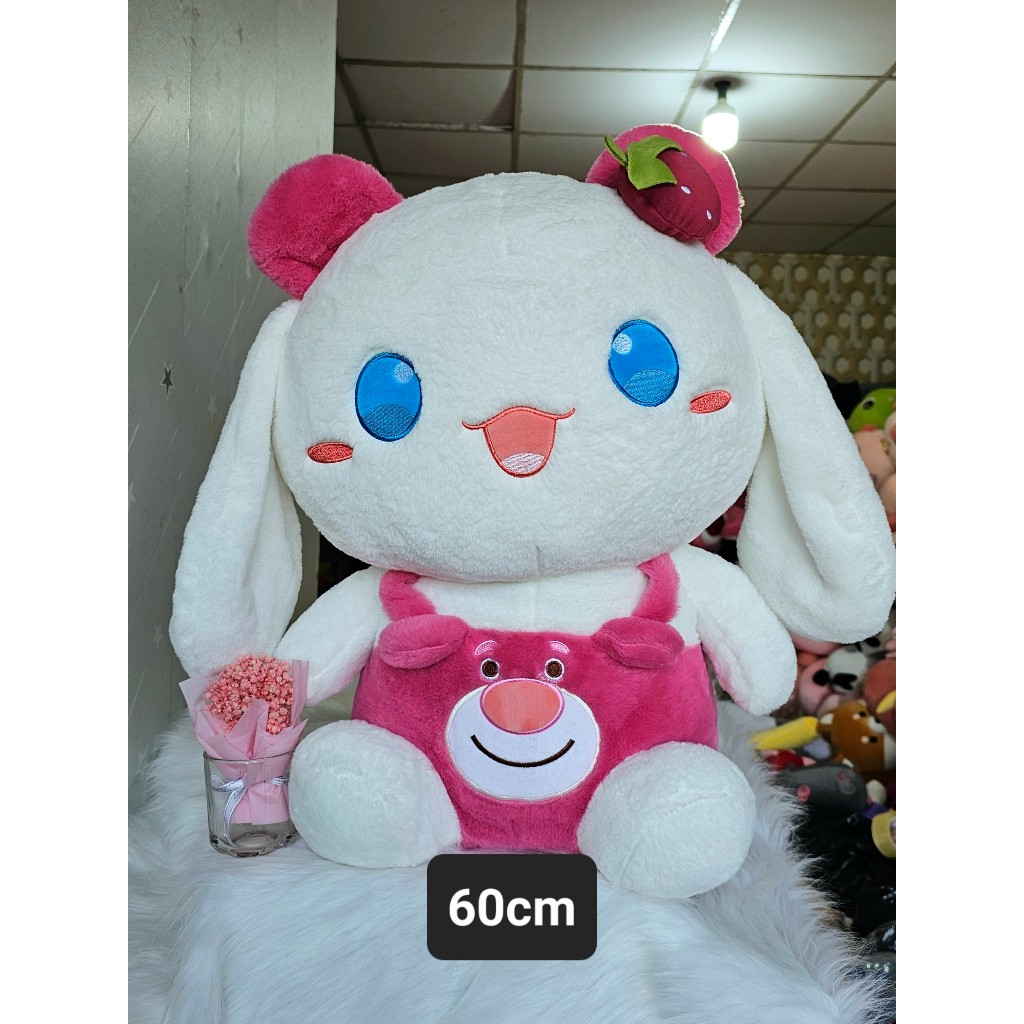 Gấu Bông Cinnamoroll Yếm Dâu
