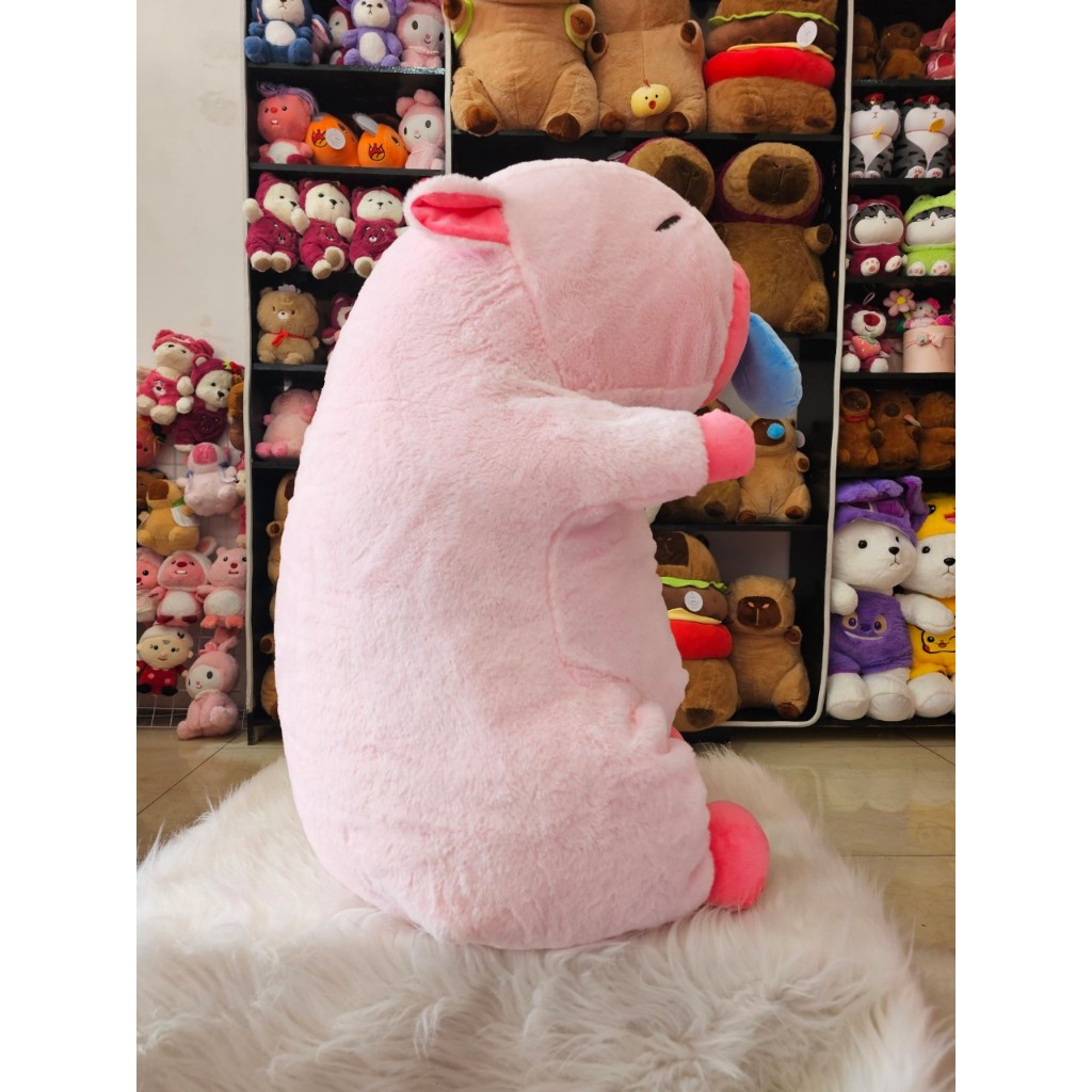 Gấu Bông Capybara Hồng Chảy Nước Mũi