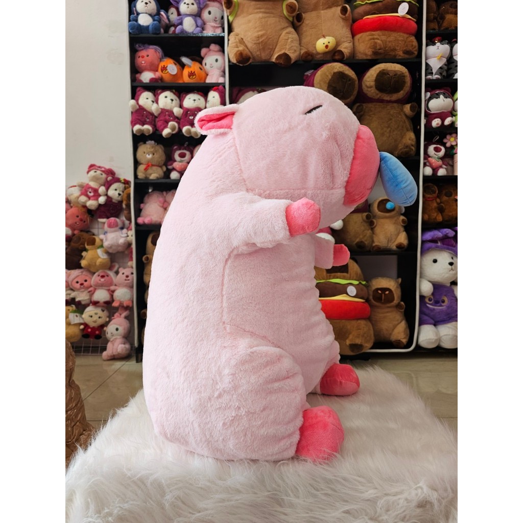 Gấu Bông Capybara Hồng Chảy Nước Mũi