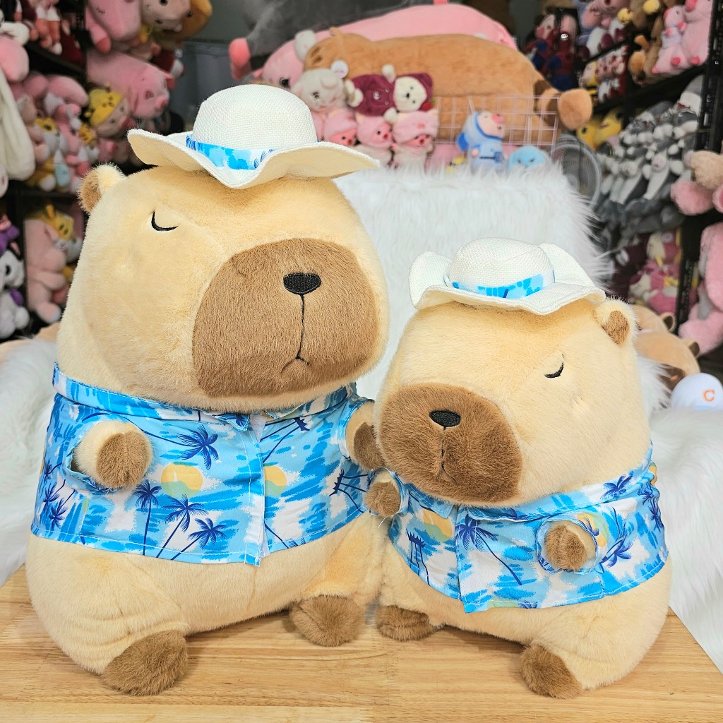 Gấu Bông Capybara  Đeo Phao Vịt