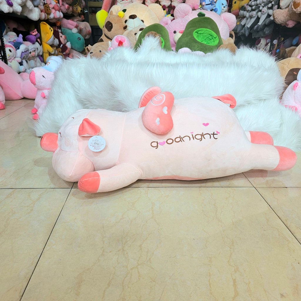 Gấu Bông Heo Cánh Tim