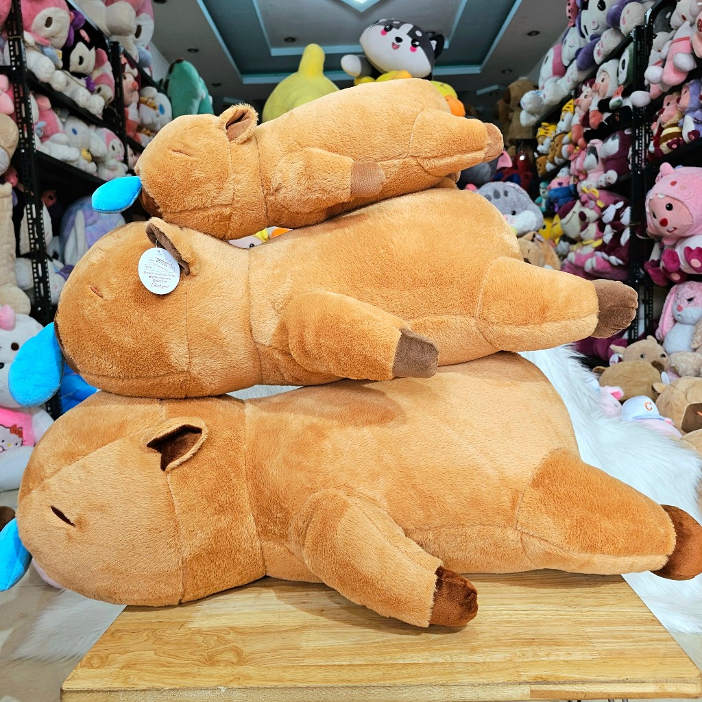 Gấu Bông Capybara Nằm Chảy Nước Mũi
