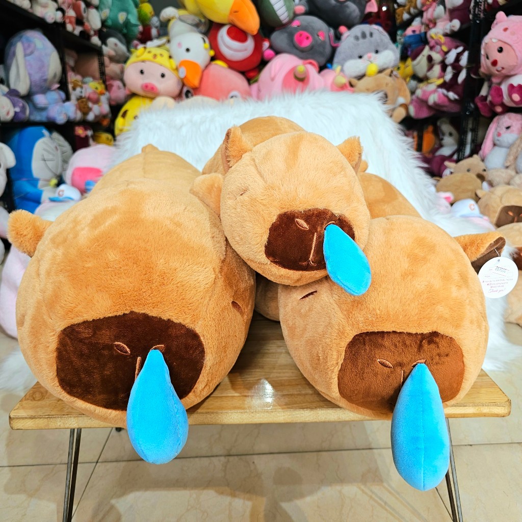 Gấu Bông Capybara Nằm Chảy Nước Mũi