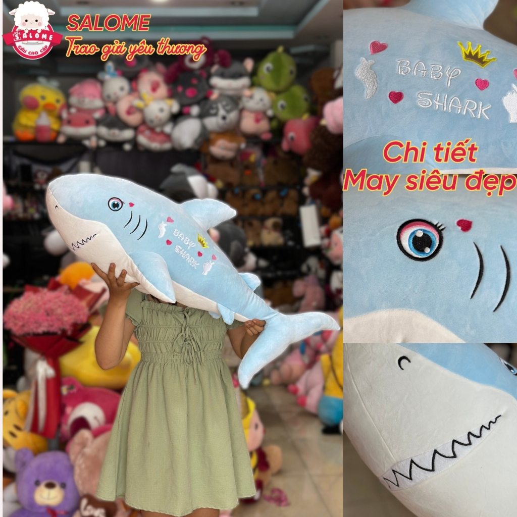 Gấu Bông Cá Mập Baby Dài