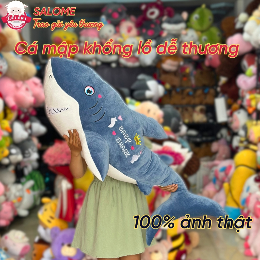 Gấu Bông Cá Mập Baby Dài