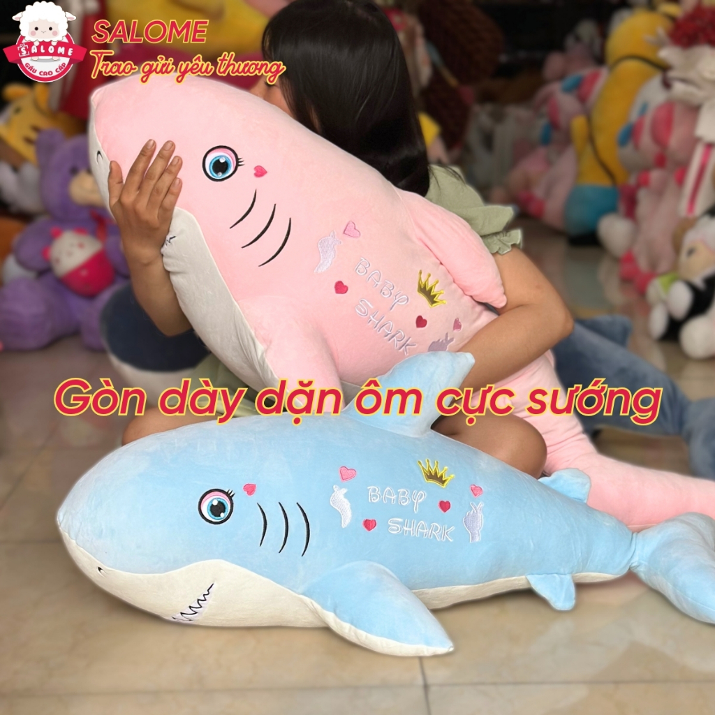 Gấu Bông Cá Mập Baby Dài