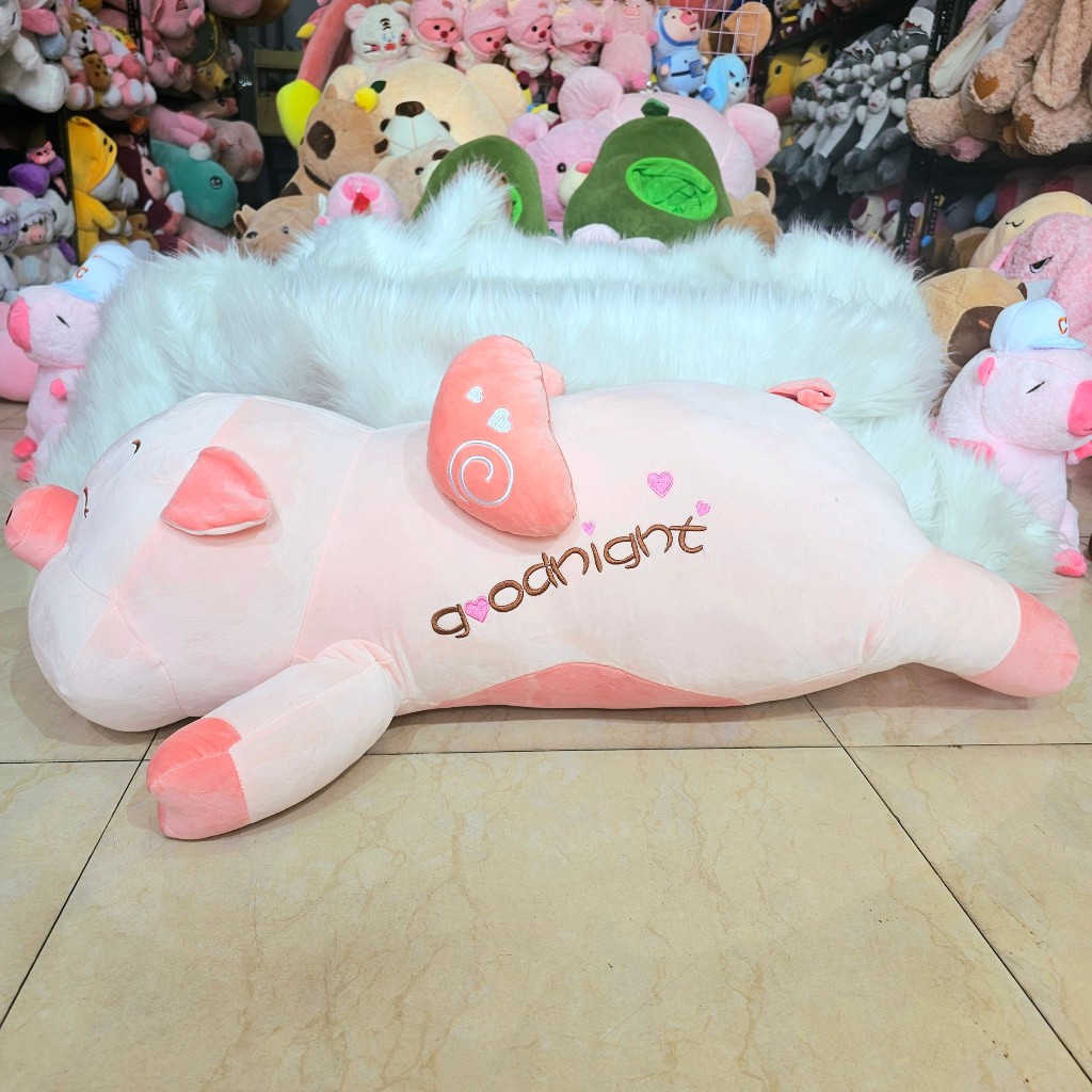 Gấu Bông Heo Cánh Tim