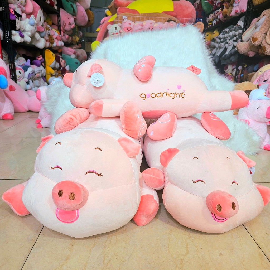Gấu Bông Heo Cánh Tim