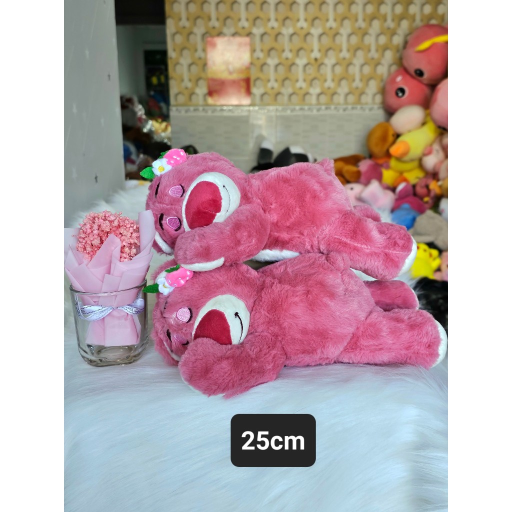 Gấu Bông Gấu Dâu Nghiêng