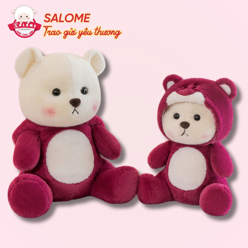 Gấu Bông Lena Ngồi Đội Mũ Lotso