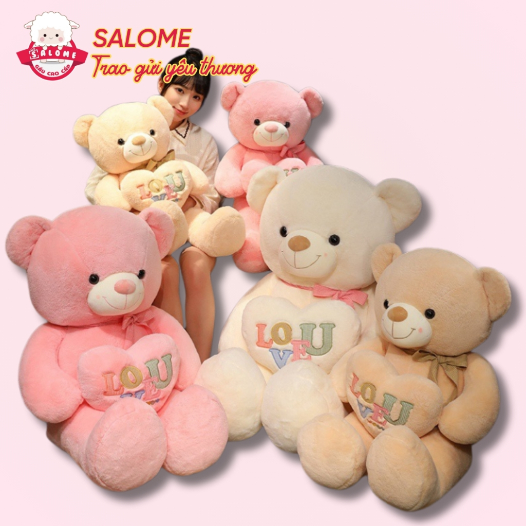 Gấu bông tedđy ôm tim