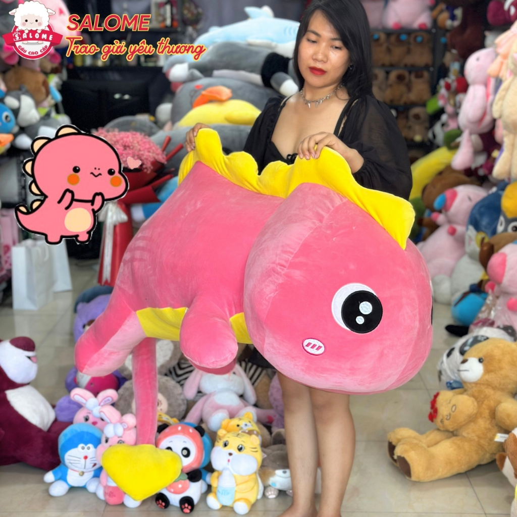 Gấu Bông Khủng Long Đuôi Tim, Tắc Kè