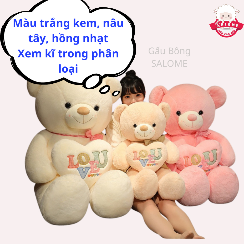Gấu bông tedđy ôm tim