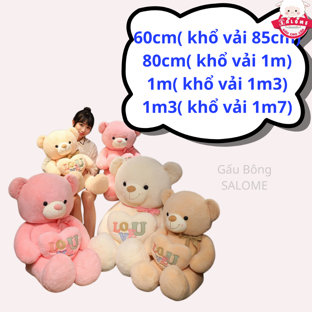 Gấu bông tedđy ôm tim