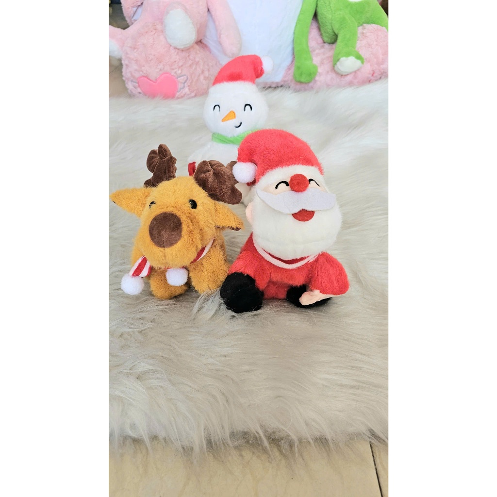 Gấu Bông Ôm Tay Ông Gìa Noel, Tuần Lộc, Người Tuyết SALOME, Đeo Tay Cho Bé Cao Cấp Trang Trí Giáng Sinh