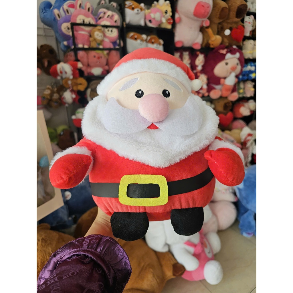 Gấu bông ông già noel cho bé SALOME, thú nhồi bông giáng sinh trang trí