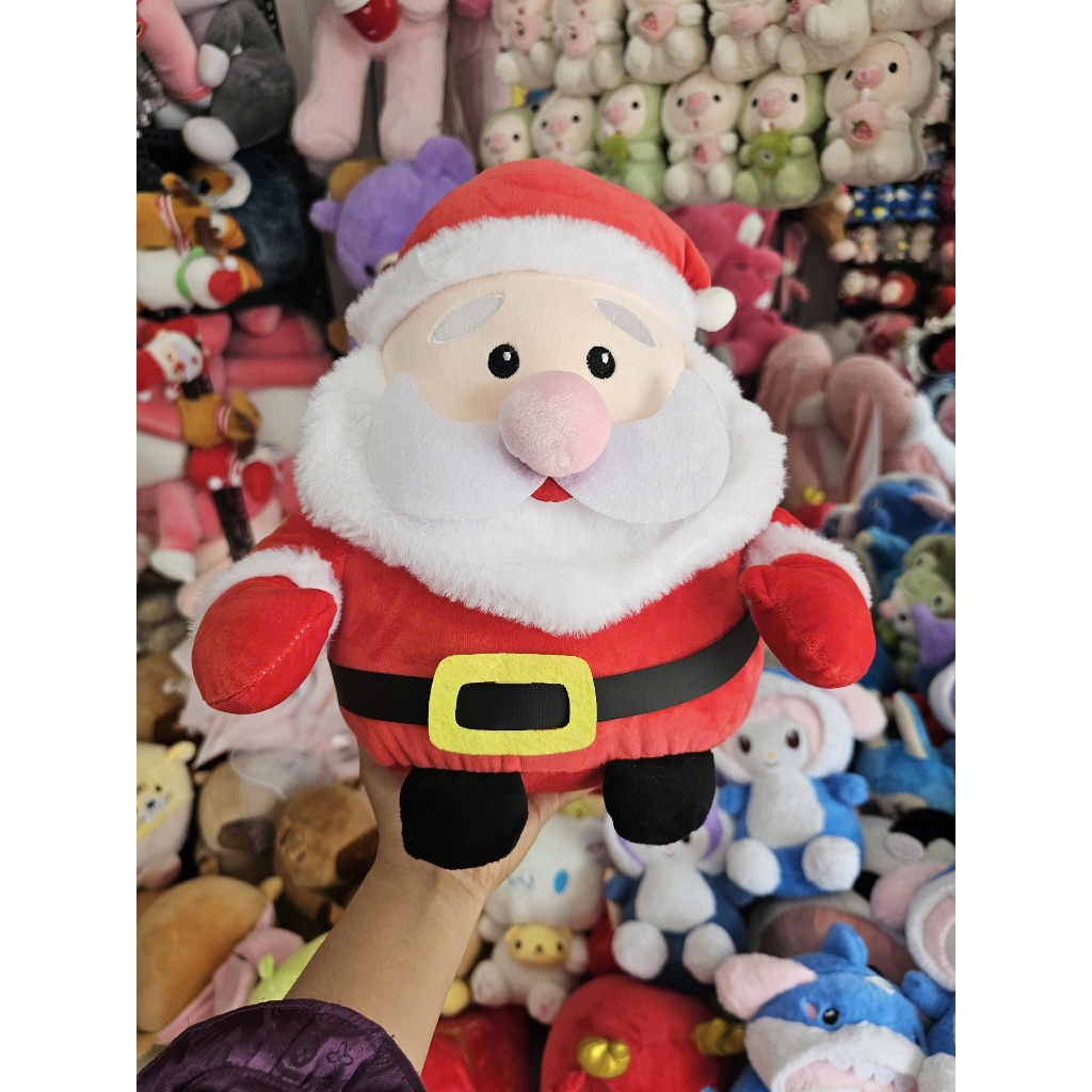 Gấu bông ông già noel cho bé SALOME, thú nhồi bông giáng sinh trang trí
