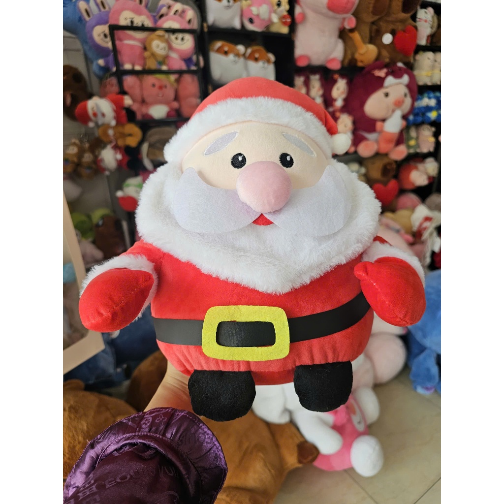 Gấu bông ông già noel cho bé SALOME, thú nhồi bông giáng sinh trang trí