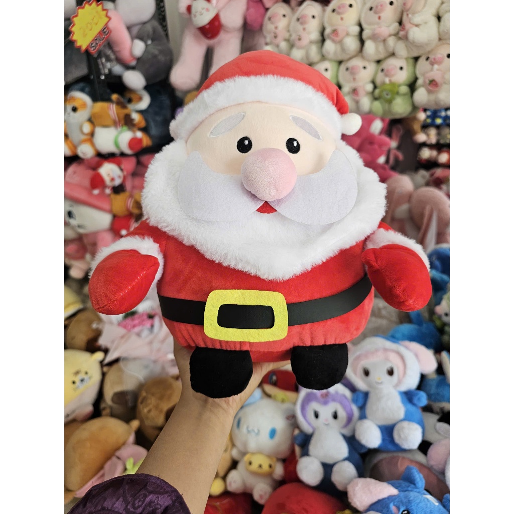 Gấu bông ông già noel cho bé SALOME, thú nhồi bông giáng sinh trang trí
