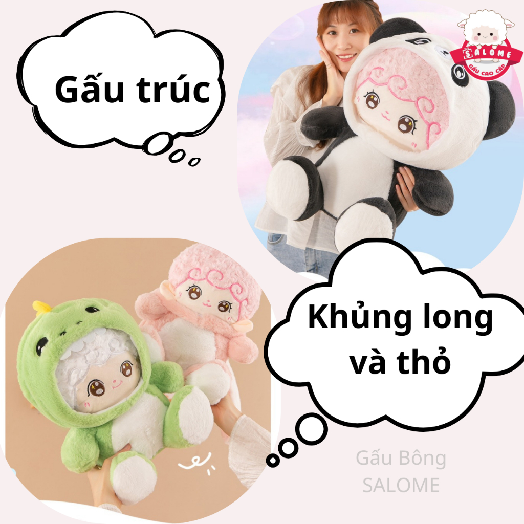 Gấu bông baby three cosplay