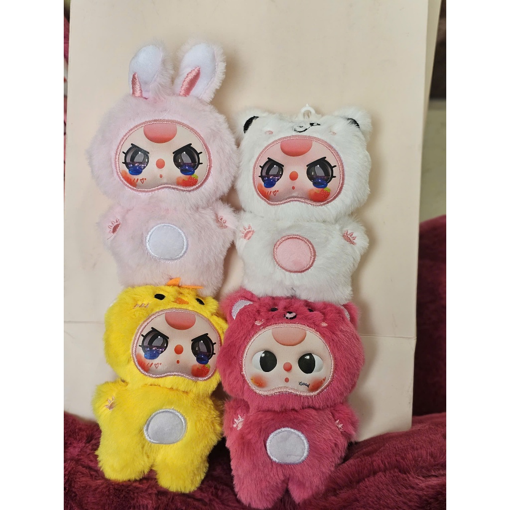 Gấu bông móc khóa Baby Three mặt in 3D