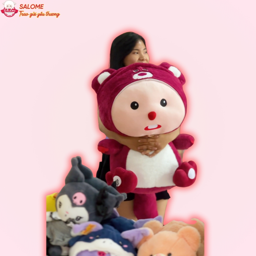 Gấu Bông Loopy Cosplay Gấu Dâu, Ong Vàng