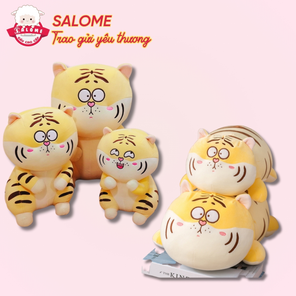 Gấu Bông Con Hổ Biểu Cảm Mặt Ngáo