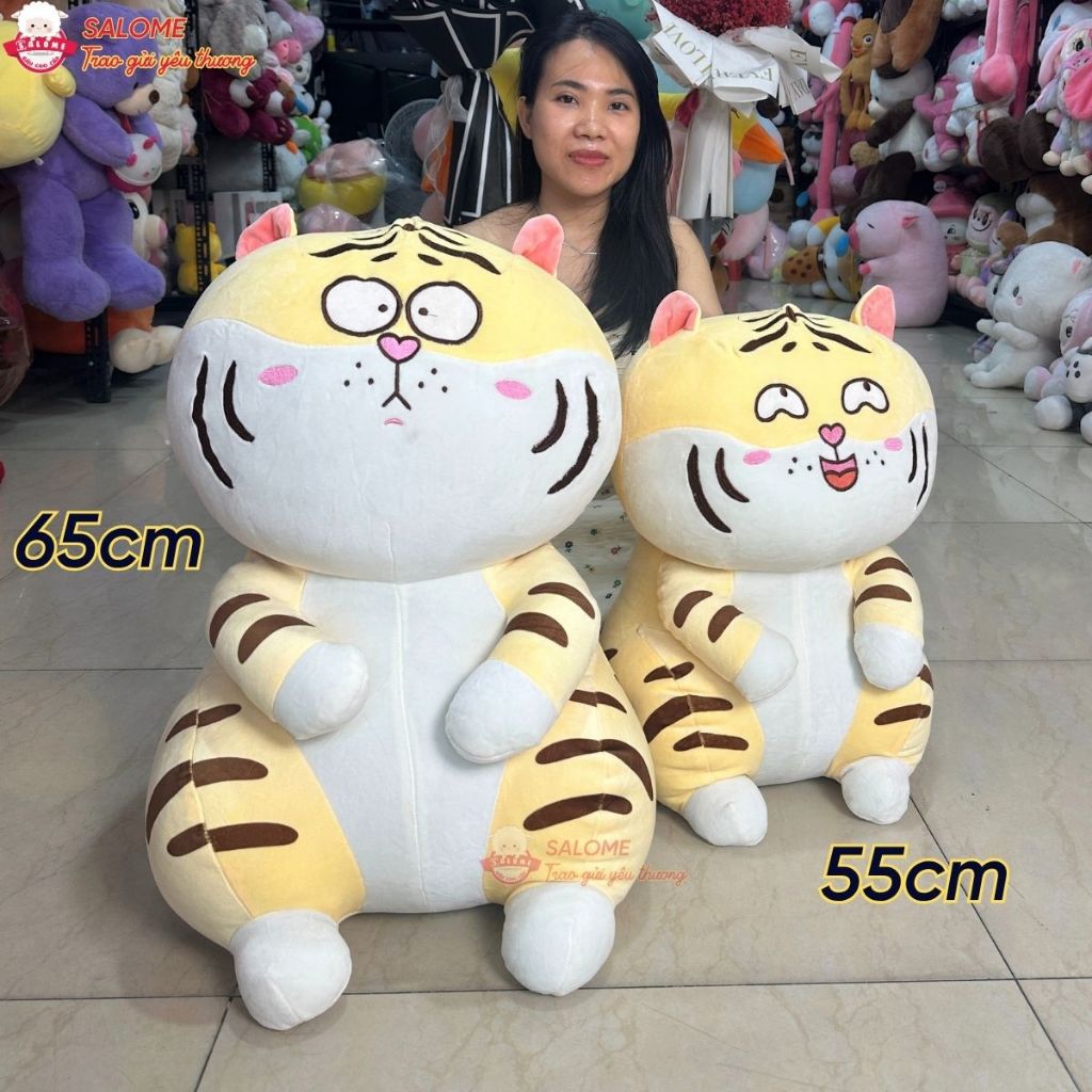 Gấu Bông Con Hổ Biểu Cảm Mặt Ngáo