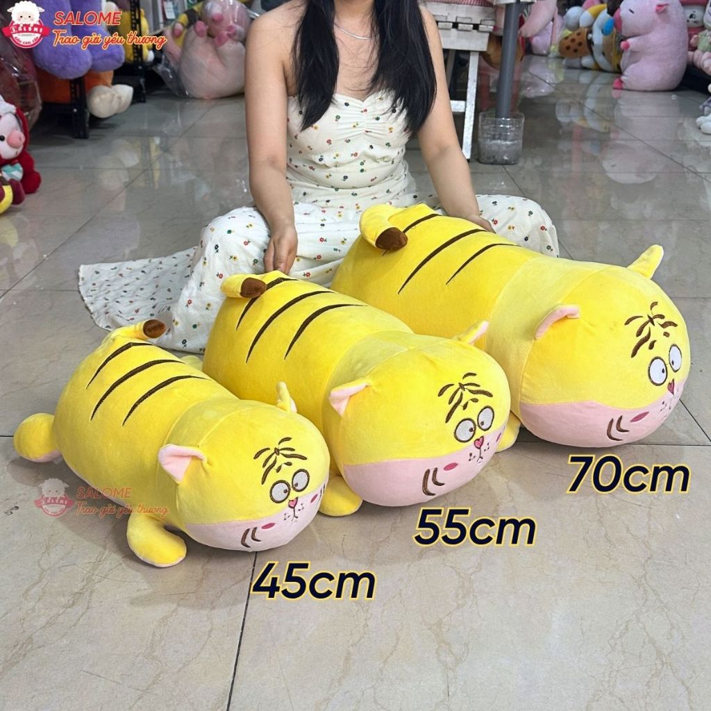 Gấu Bông Con Hổ Biểu Cảm Mặt Ngáo