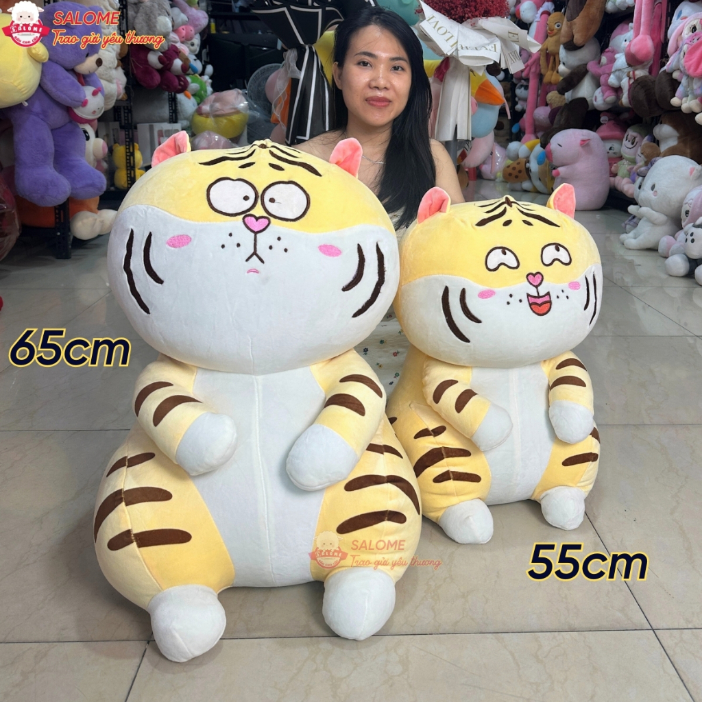 Gấu Bông Con Hổ Biểu Cảm Mặt Ngáo