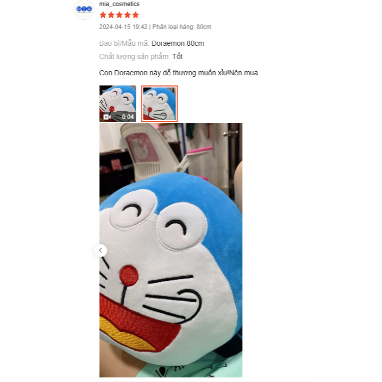 Gấu Bông Doraemon Nằm