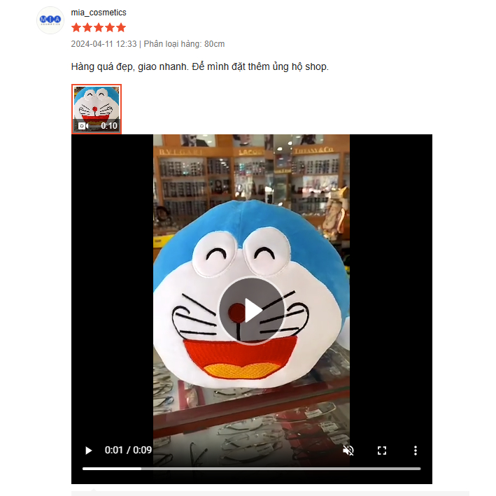 Gấu Bông Doraemon Nằm