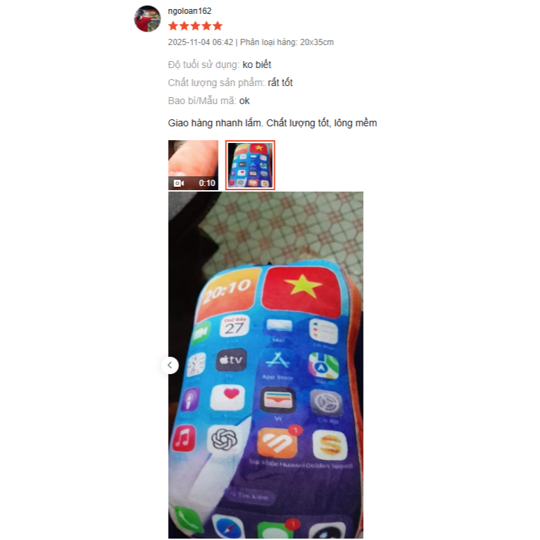 Gấu bông iphone in 3D 17 pro max