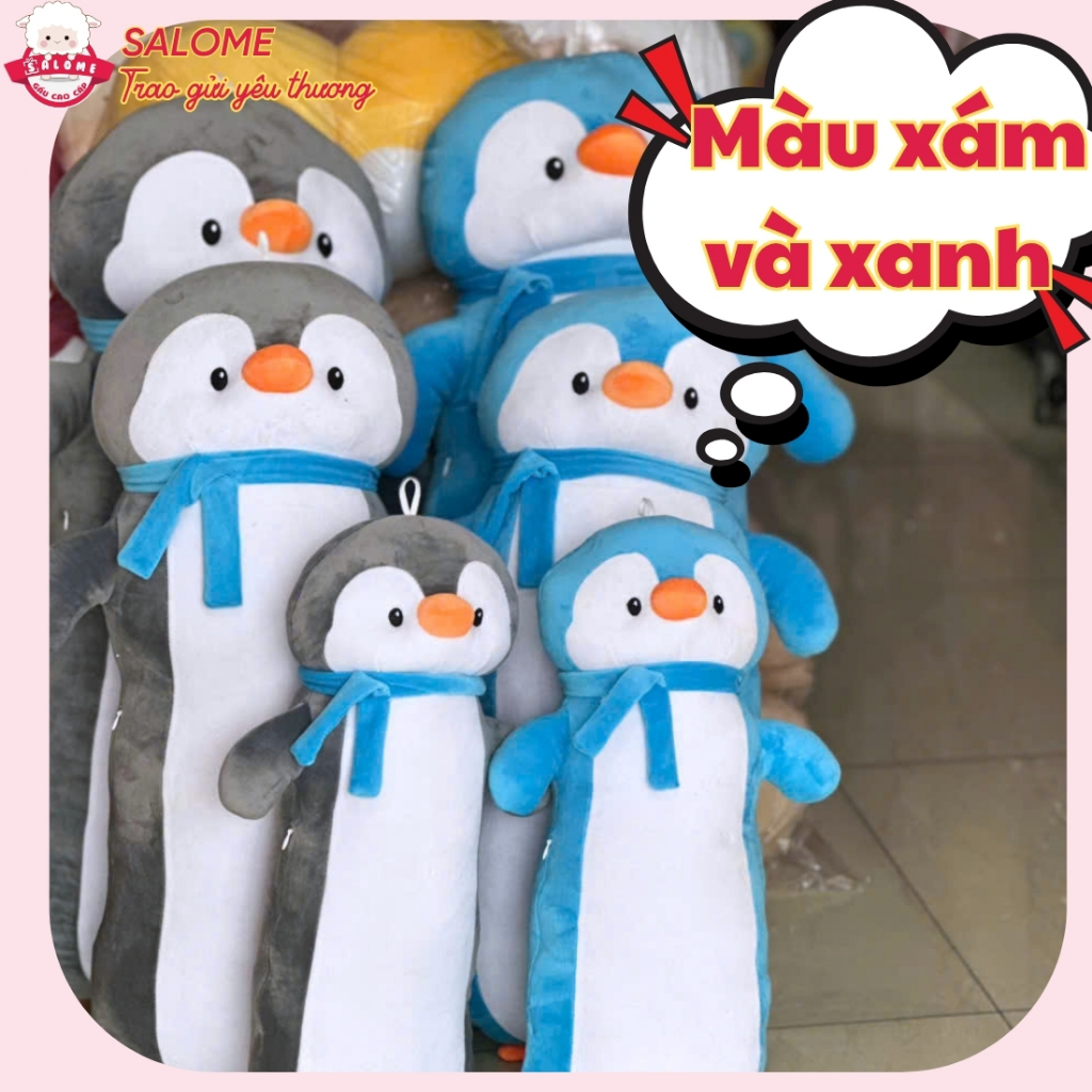 Gấu Bông Chim Cánh Cụt Quàng Khăn