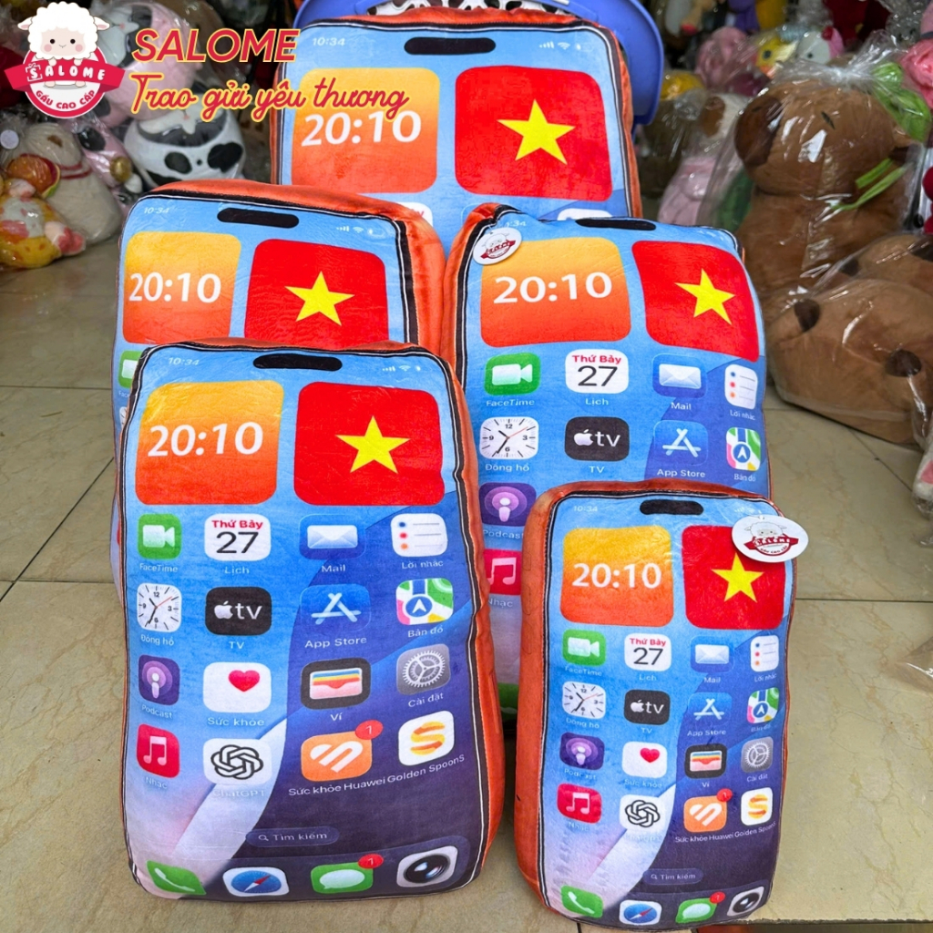 Gấu bông iphone in 3D 17 pro max