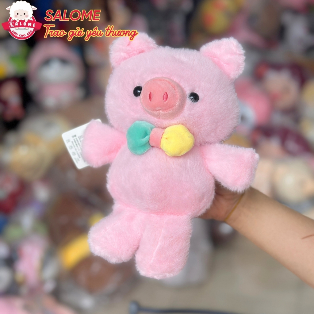 Gấu Bông Nhỏ Chó mèo đeo nơ dễ thương Size 22cm TPHCM SALOME thú bông mini Cho Bé Trai Bé Gái