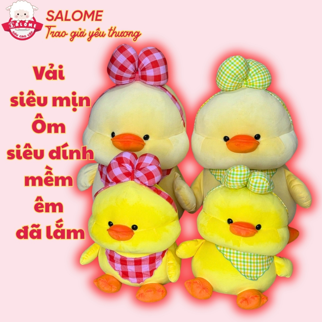 Gấu bông con vịt nơ