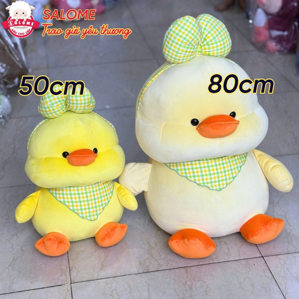 Gấu bông con vịt nơ
