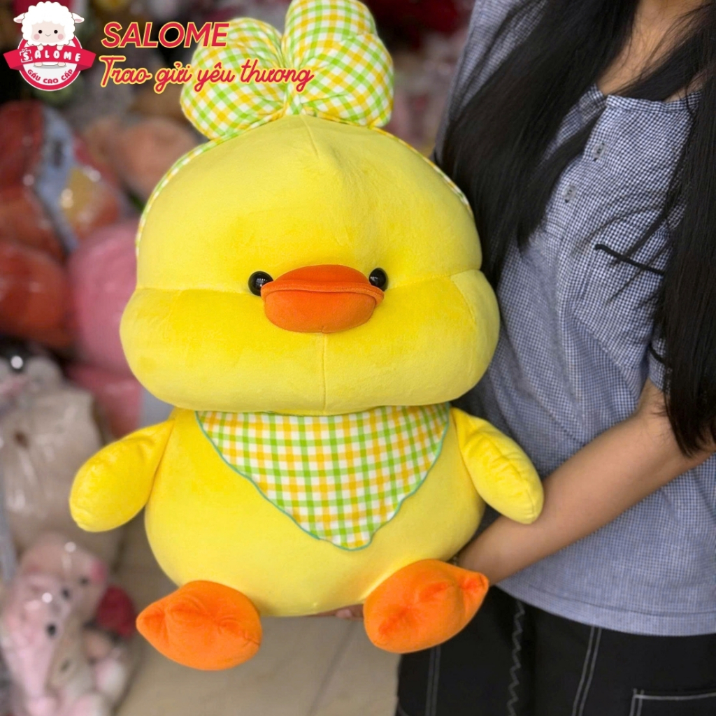 Gấu bông con vịt nơ