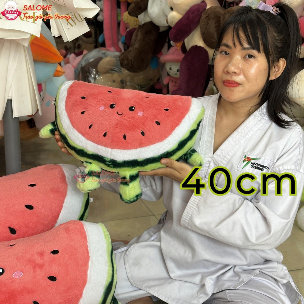 Gấu bông dưa hấu chạy bộ